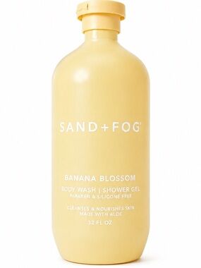 NWT SAND + FOG Banana Blossom Body Wash / Shower Gel - Yellow - 32 FL OZ